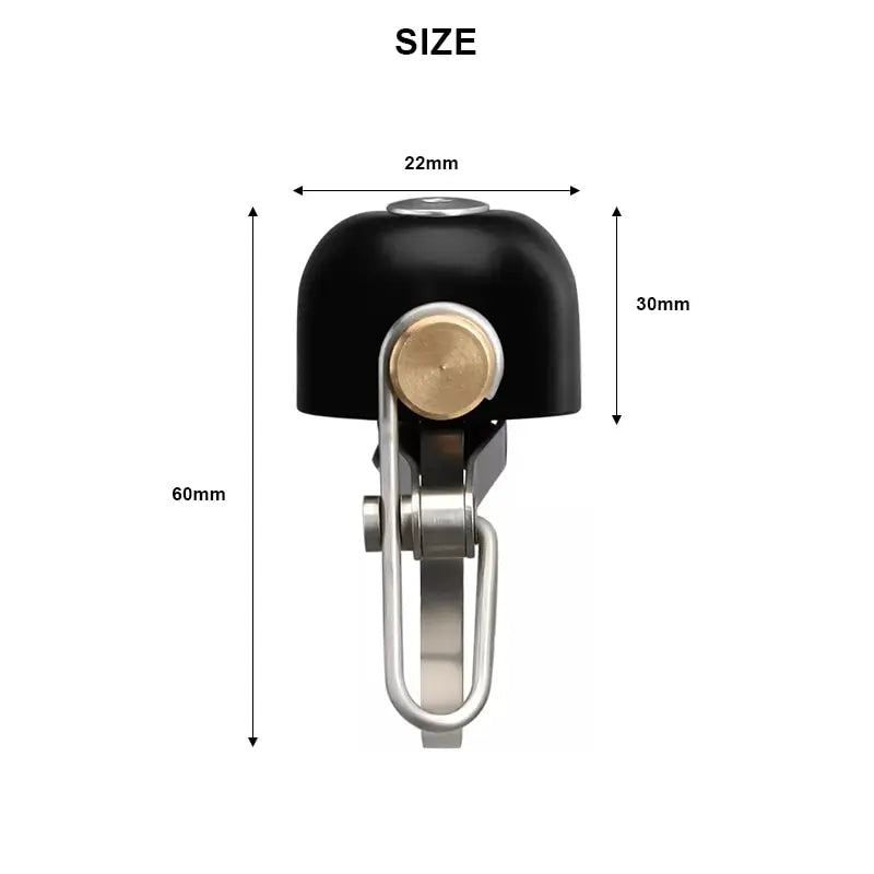 RIDERACE Fahrradklingel RR7047 | Retro-Design, klar & laut