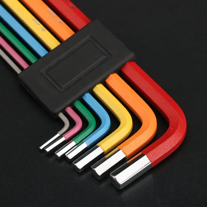 RIDERACE Inbusschlüssel-Set 7-teilig – Farbcodiert aus Cr-V Stahl