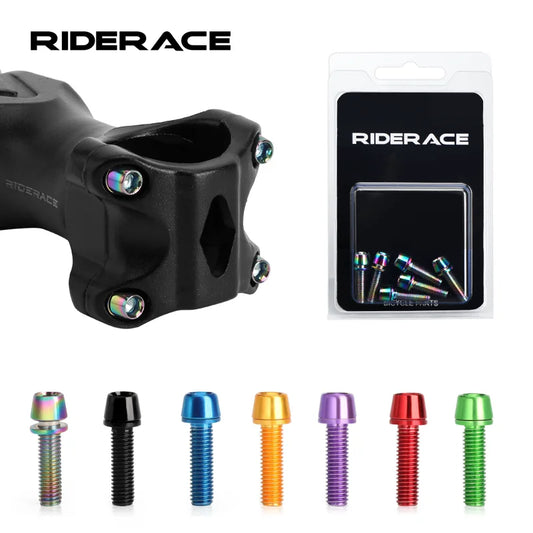 Farbige Vorbau-Schrauben M5 x 18 mm – riderace Edelstahl