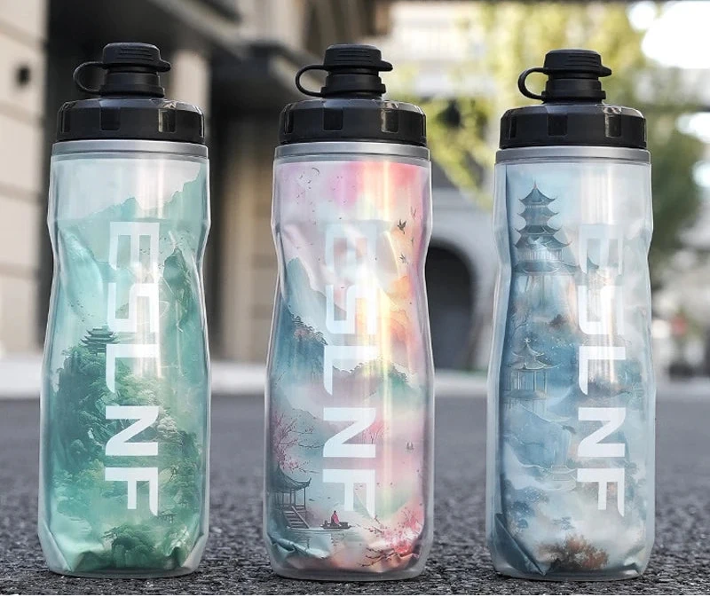 ESLNF Isolierte Fahrrad-Trinkflasche 610 ml