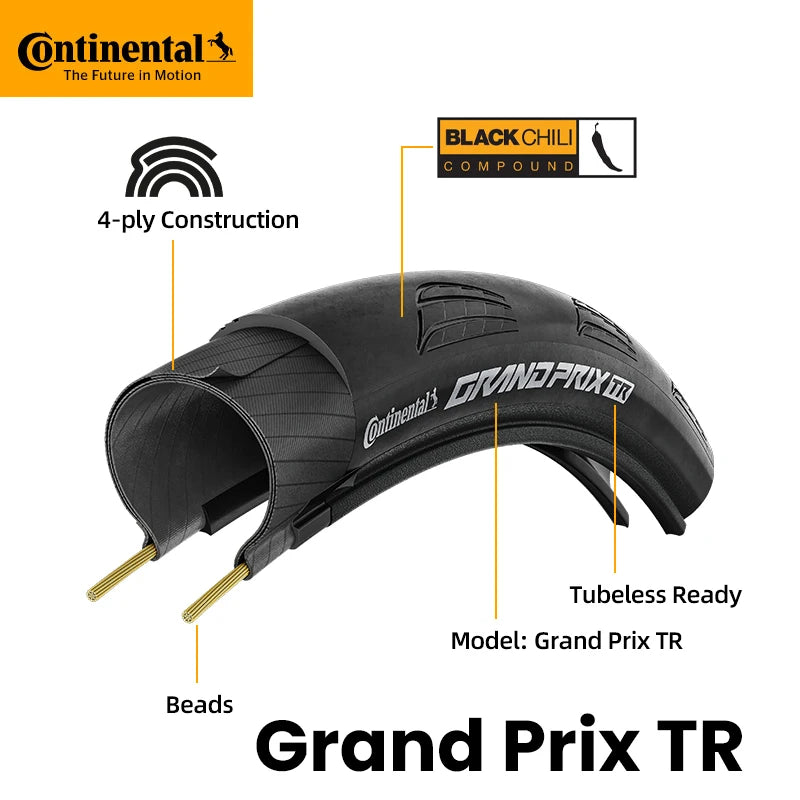 Continental Grand Prix TR Rennradreifen – Tubeless Ready