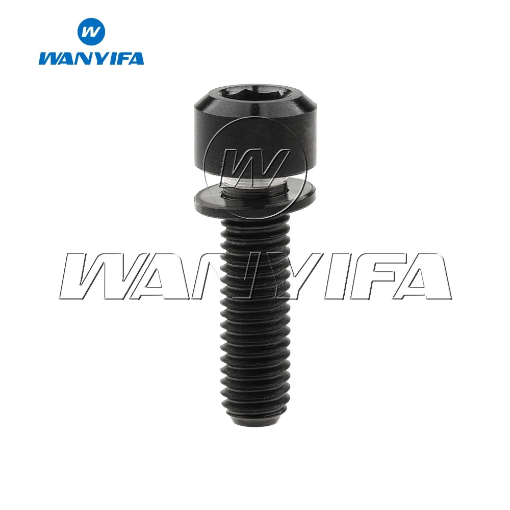 Wanyifa Titanium Bolt M5 x16 18 20MM Mountain Bike Road Bike Fixed Handlebar Stem Screws