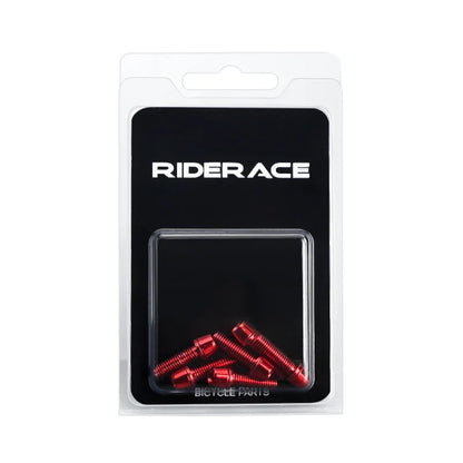 Farbige Vorbau-Schrauben M5 x 18 mm – riderace Edelstahl