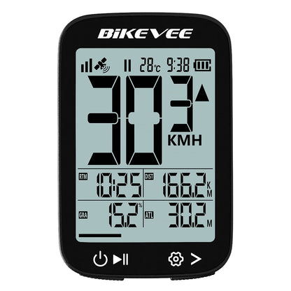 Bikevee BKV-3001 GPS Fahrradcomputer – GPS, 2.4” Display, IPX7 wasserdicht, kabellos