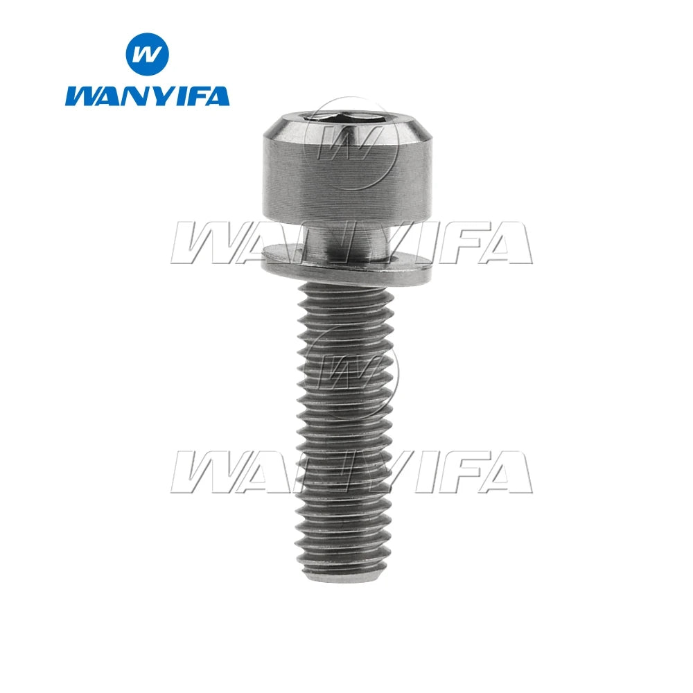 Wanyifa Titanium Bolt M5 x16 18 20MM Mountain Bike Road Bike Fixed Handlebar Stem Screws