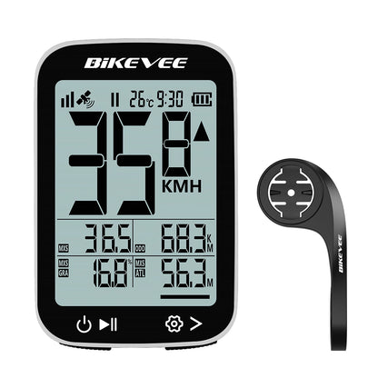 Bikevee BKV-3001 GPS Fahrradcomputer – GPS, 2.4” Display, IPX7 wasserdicht, kabellos