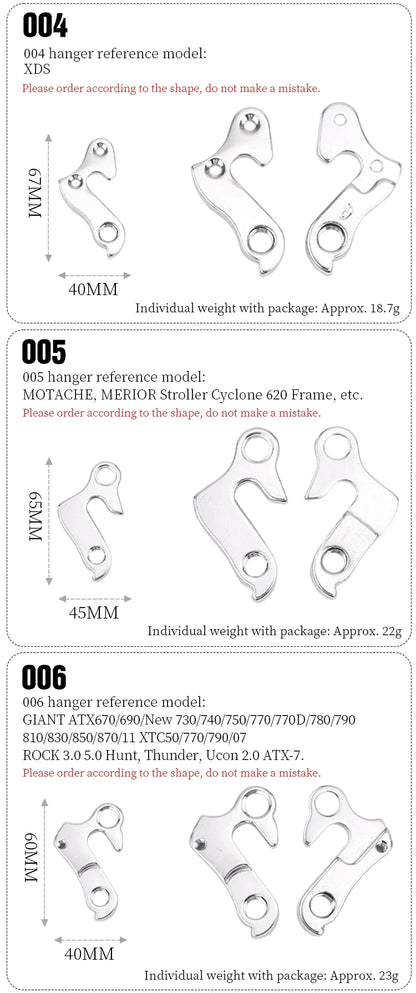 LEBYCLE Universal Schaltaugen / Rear Derailleur Hanger