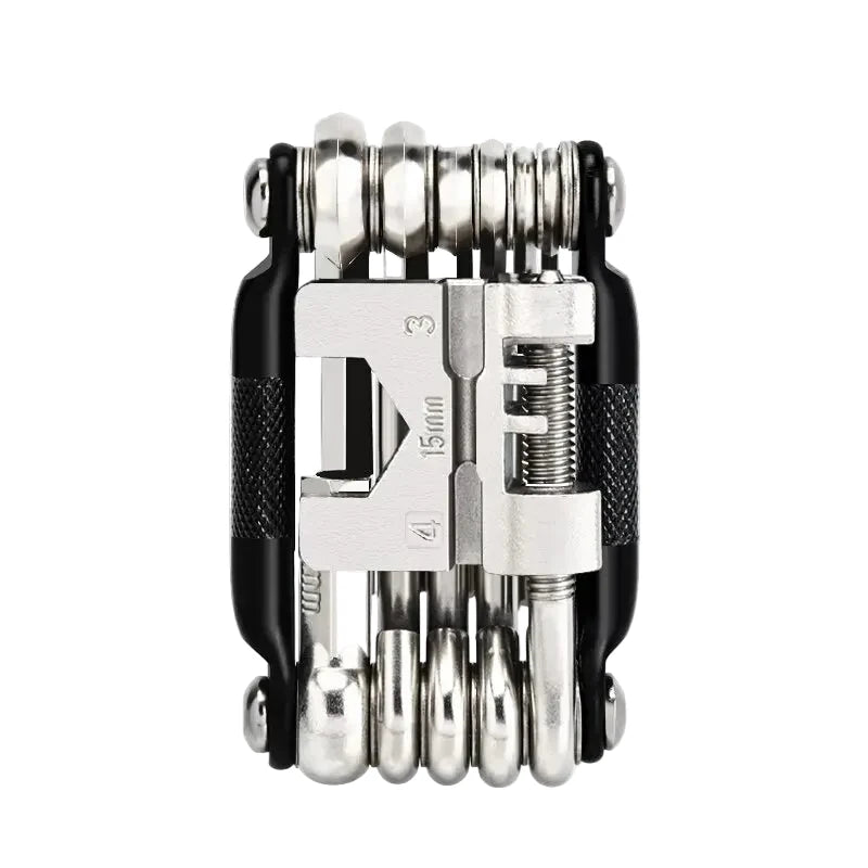 RIDERACE Multitool mit Kettennieter – Kompakt & faltbar aus Cr-V Stahl