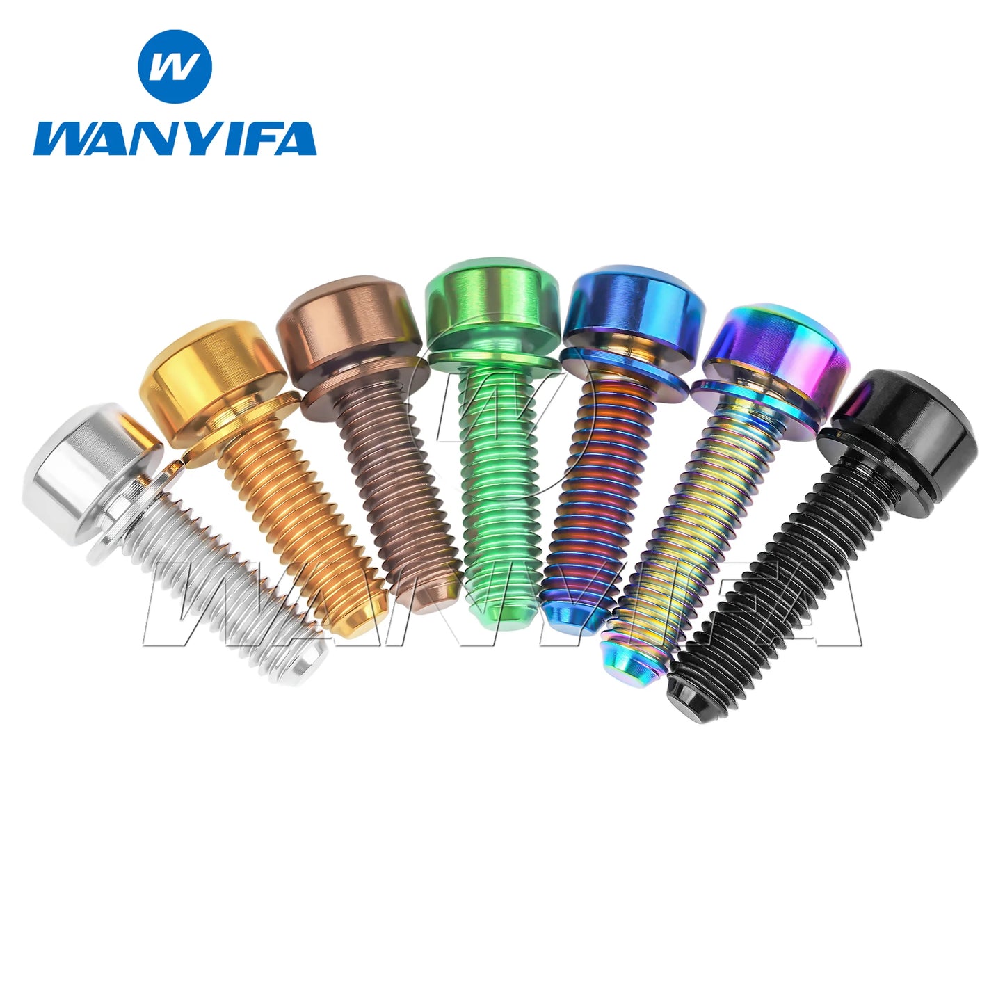 Wanyifa Titanium Bolt M5 x16 18 20MM Mountain Bike Road Bike Fixed Handlebar Stem Screws
