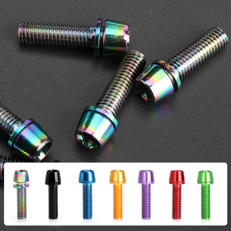 Farbige Vorbau-Schrauben M5 x 18 mm – riderace Edelstahl
