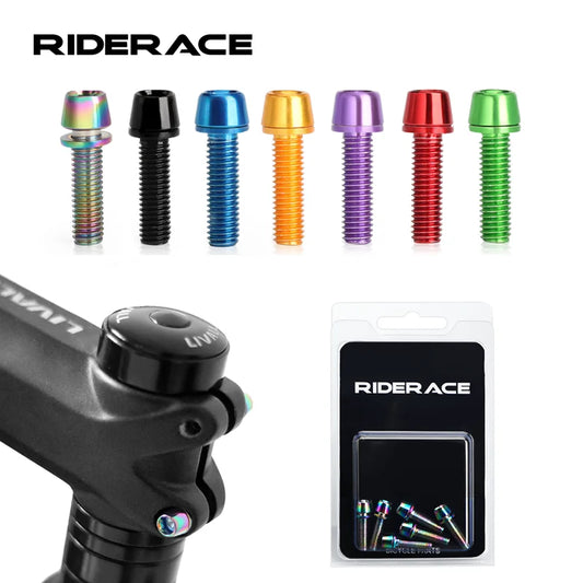 Farbige Vorbau-Schrauben M5 x 18 mm – riderace Edelstahl