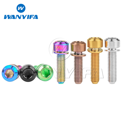 Wanyifa Titanium Bolt M5 x16 18 20MM Mountain Bike Road Bike Fixed Handlebar Stem Screws