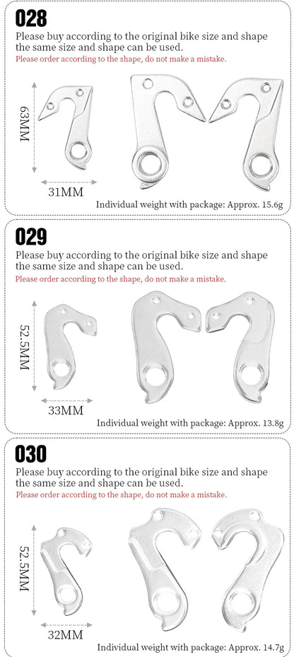 LEBYCLE Universal Schaltaugen / Rear Derailleur Hanger