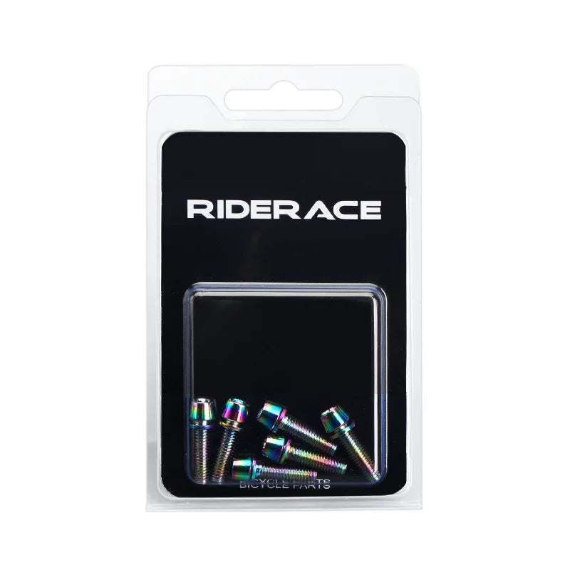 Farbige Vorbau-Schrauben M5 x 18 mm – riderace Edelstahl