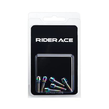 Farbige Vorbau-Schrauben M5 x 18 mm – riderace Edelstahl