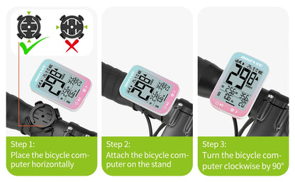 Bikevee BKV-3001 GPS Fahrradcomputer – GPS, 2.4” Display, IPX7 wasserdicht, kabellos