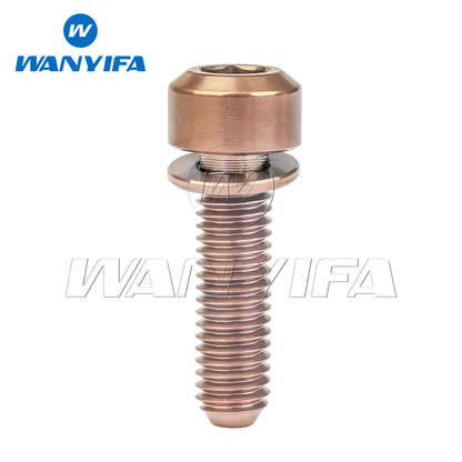 Wanyifa Titanium Bolt M5 x16 18 20MM Mountain Bike Road Bike Fixed Handlebar Stem Screws