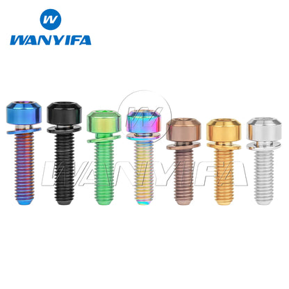 Wanyifa Titanium Bolt M5 x16 18 20MM Mountain Bike Road Bike Fixed Handlebar Stem Screws