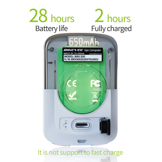 Bikevee BKV-3001 GPS Fahrradcomputer – GPS, 2.4” Display, IPX7 wasserdicht, kabellos